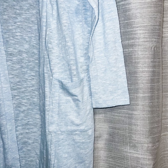 ❌SOLD❌ Old Navy Super Long Open Front Cardigan - Cashmere Blue, Size L (10-12) - Picture 4 of 8